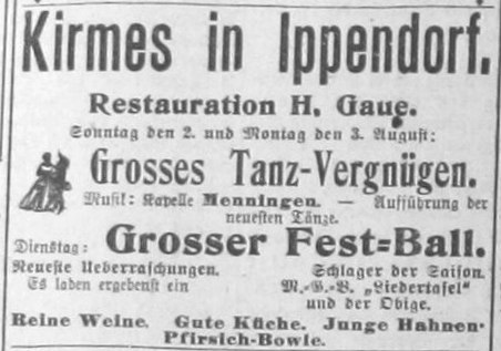 Anzeige im General_Anzeiger vom 1. August 1914
