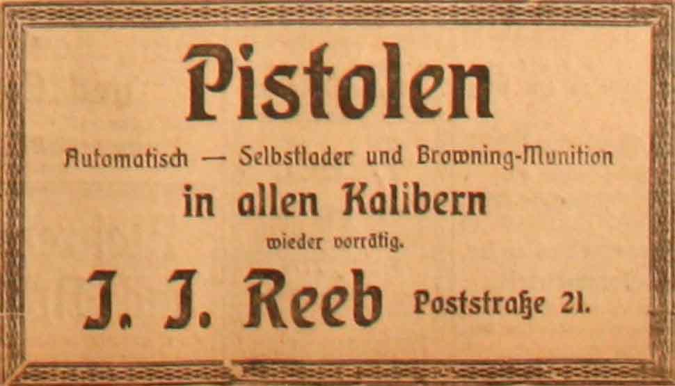 Anzeige im General-Anzeiger vom 11. Februar 1915