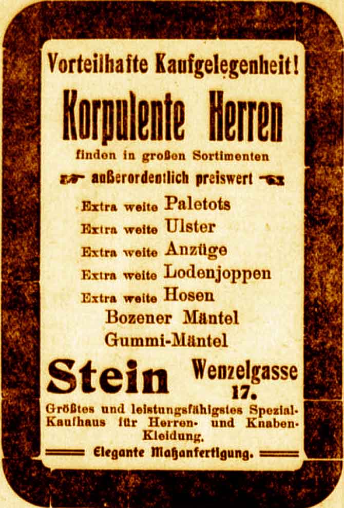 Anzeige im General-Anzeiger vom 4. November 1915