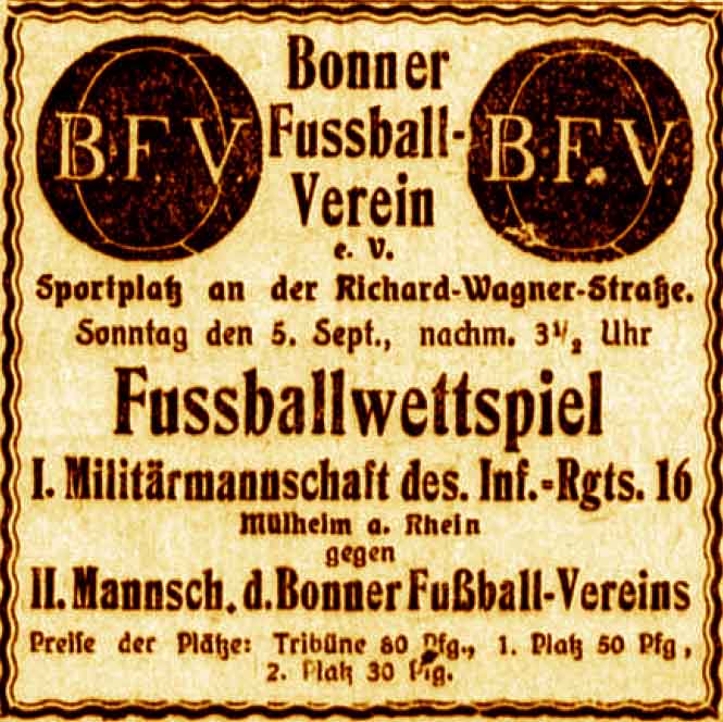 Anzeige im General-Anzeiger vom 5. September 1915