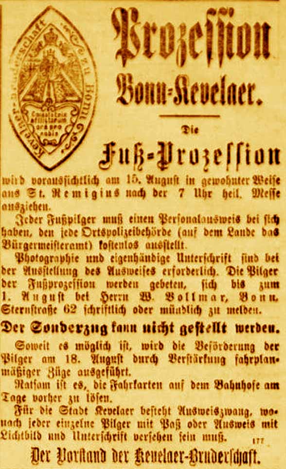 Anzeige in der Deutschen Reichs-Zeitung vom 17. Juli 1917