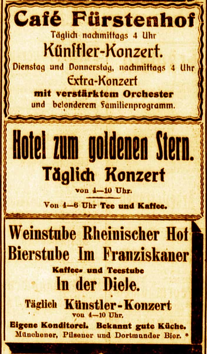 Anzeigen im General-Anzeiger vom 5. März 1917