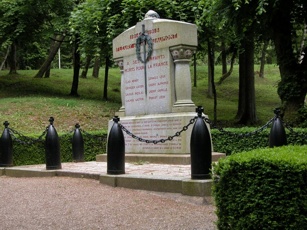 Gedenkstein in Fleury
