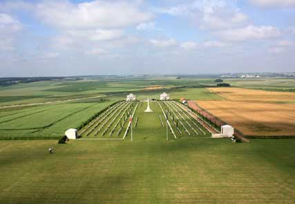 Blick über die australische Gedenkstätte von Villers-Bretonneux